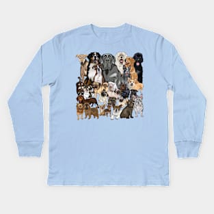 Dogpile! Kids Long Sleeve T-Shirt